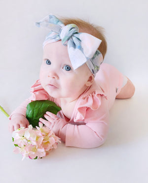Winter Floral Bow Knot Headband